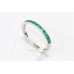 Women bangle 925 sterling silver natural green onyx gem stone A 293